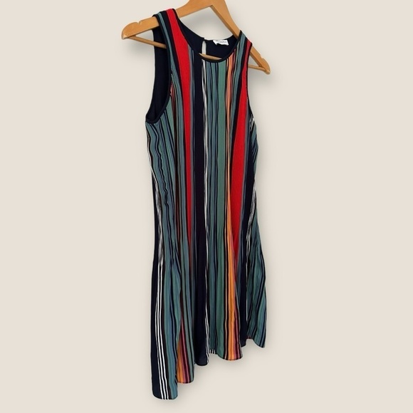 Caroline Belle Striped Pleated Dress - Picture 2 of 13